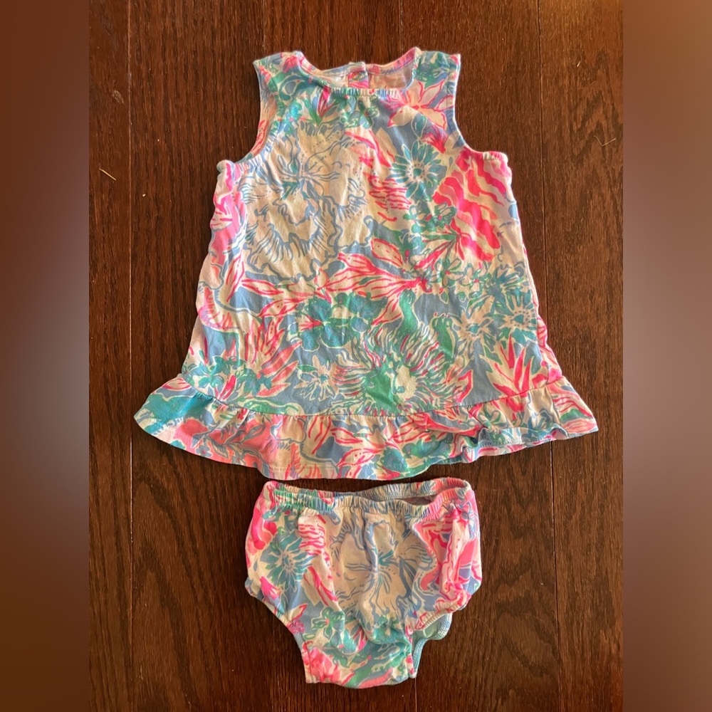 Lilly Pulitzer Dress Bloomer Set 12-18 months